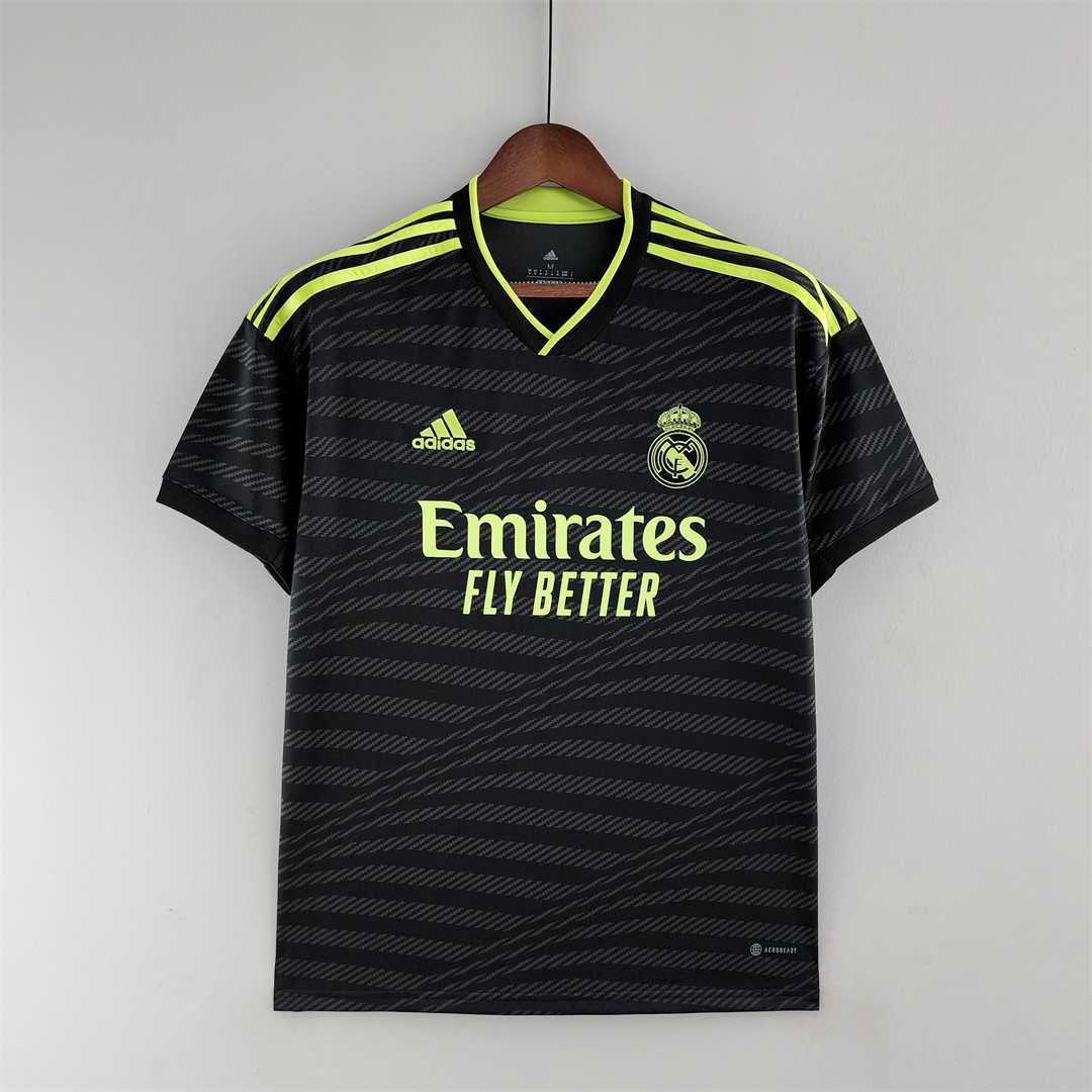AAA Quality Real Madrid 22/23 Third Black/Green Soccer Jersey
